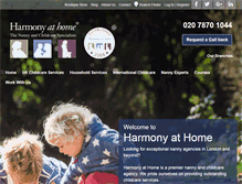 Tablet Screenshot of harmonyathome.co.uk